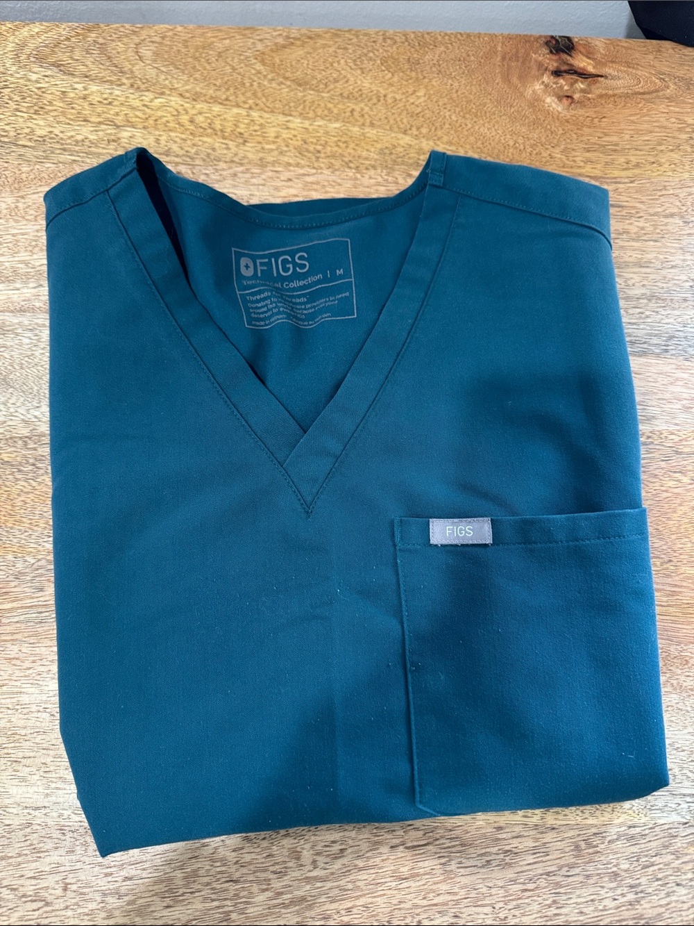 Women’s Figs Caribbean Blue Catarina Top